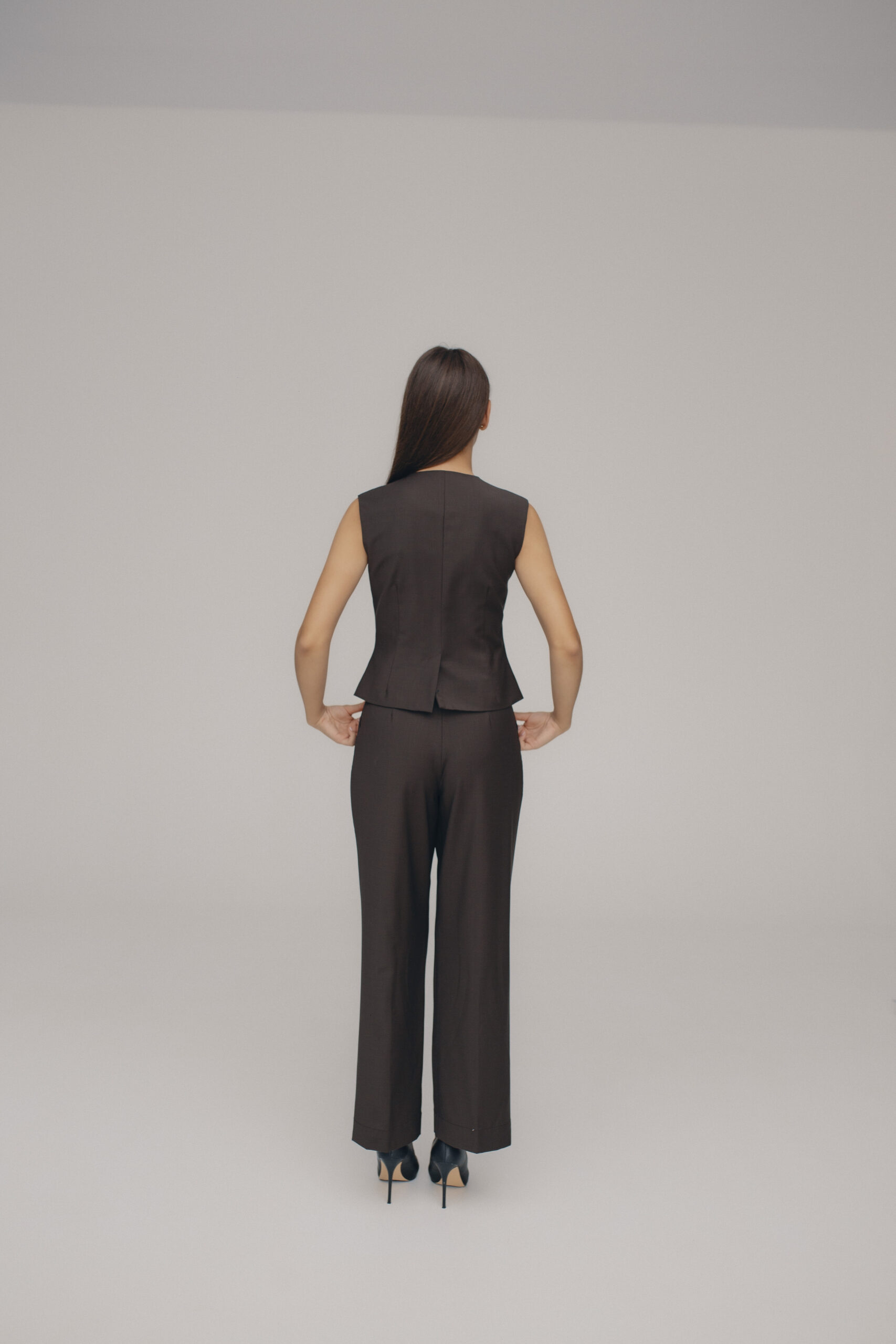 Button Brown Trousers - Image 4