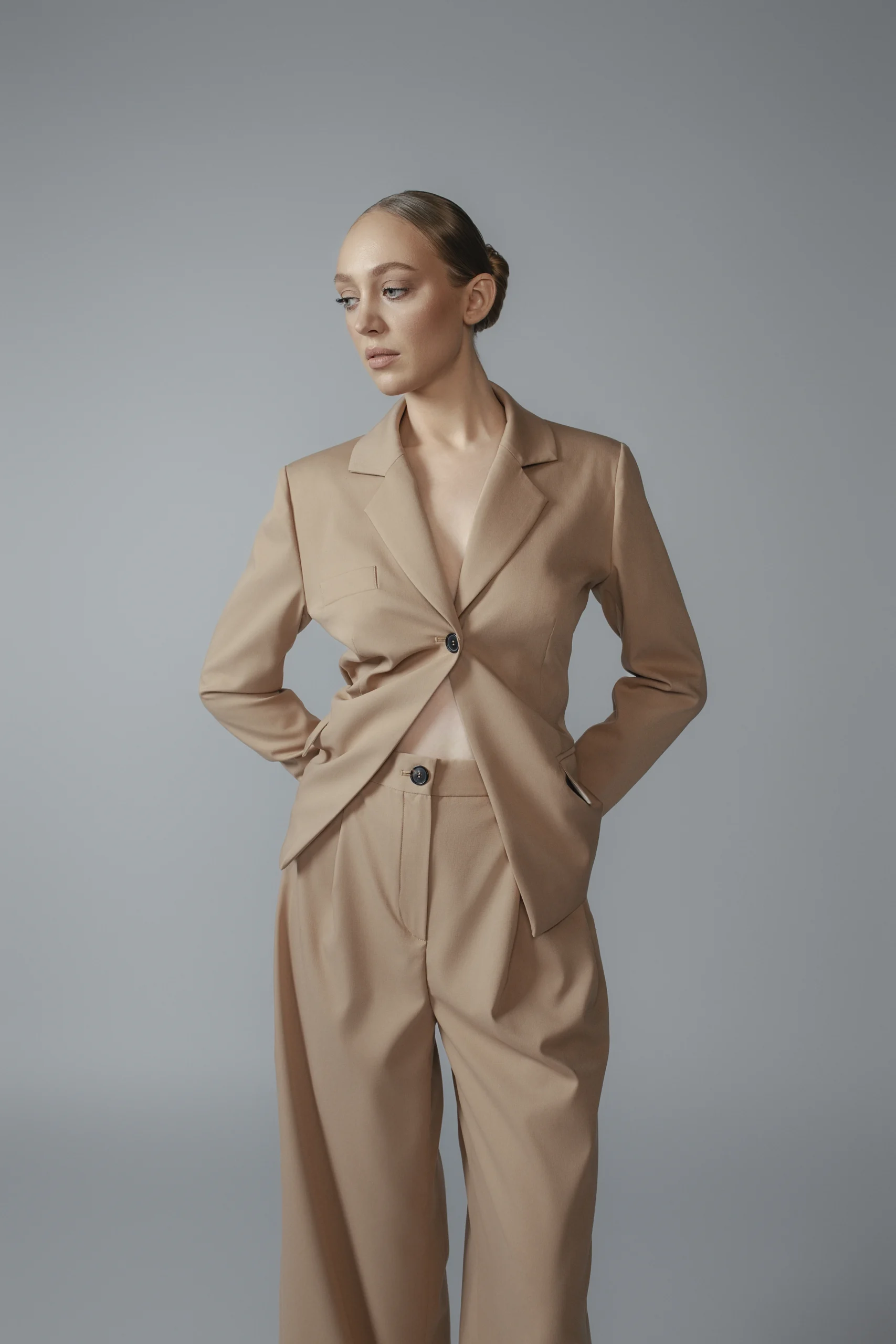 The Signature Suit – Beige - Image 2